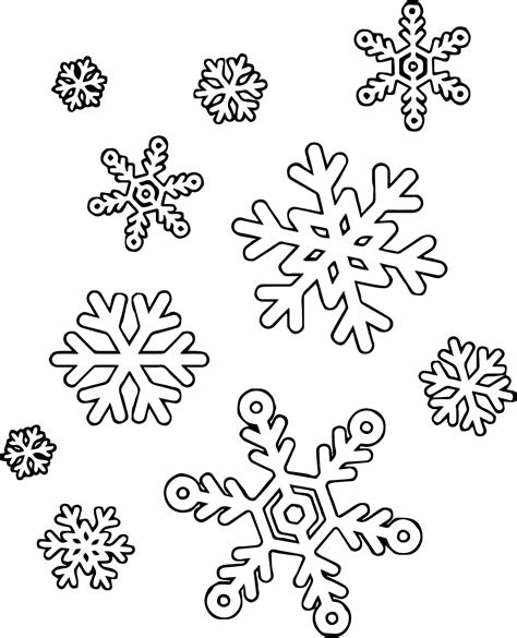 Snowflake Printable Coloring Pages